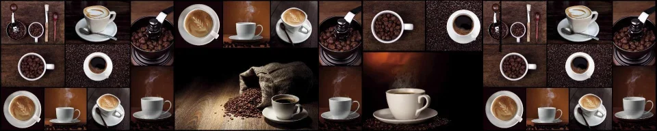 Model sticlă printată, Cafea