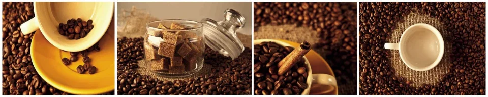 Model sticlă printată, Cafea