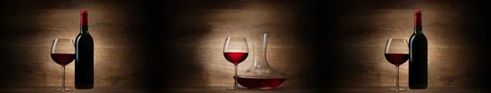 Model sticlă printată, Vin