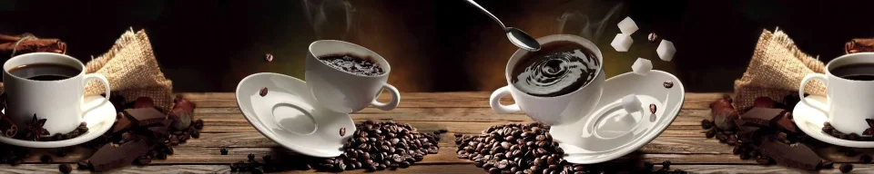 Model sticlă printată, Cafea
