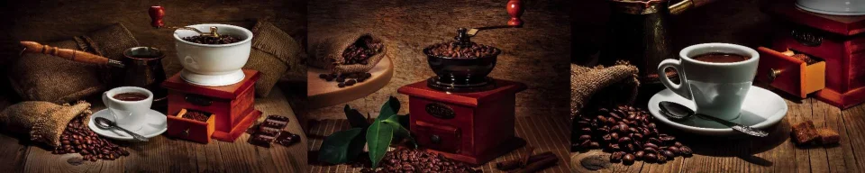 Model sticlă printată, Cafea
