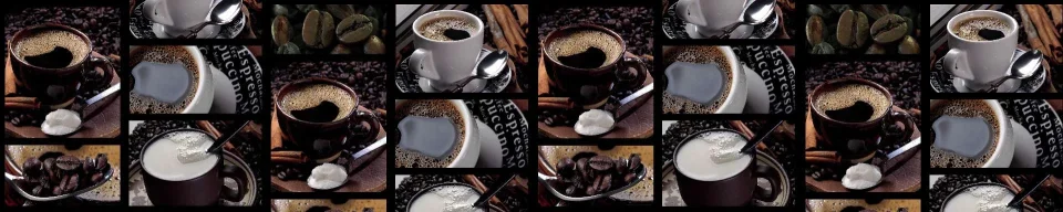 Model sticlă printată, Cafea