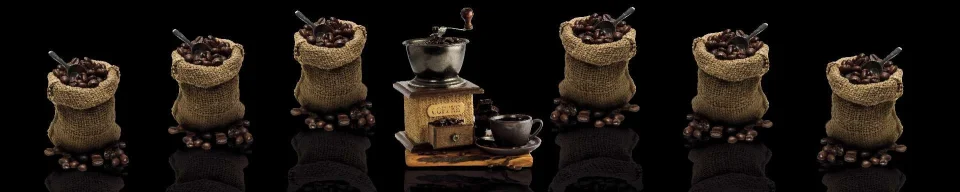 Model sticlă printată, Cafea
