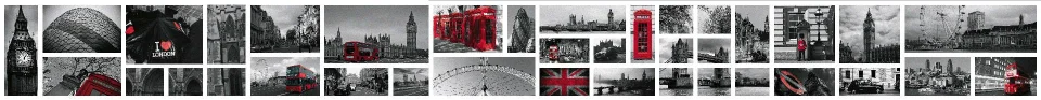 Model sticlă printată, Londra