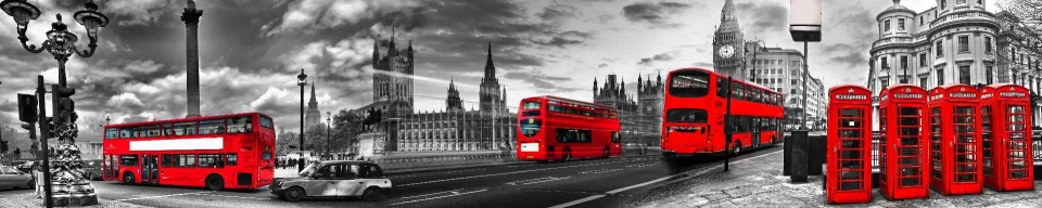 Model sticlă printată, Londra