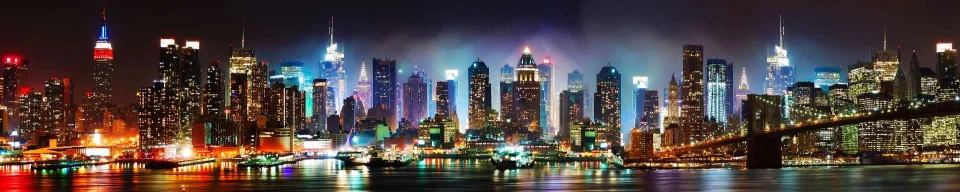 Model sticlă printată, New York