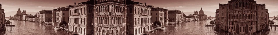 Model sticlă printată, Veneția