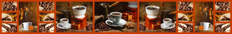 Model sticlă printată, Cafea