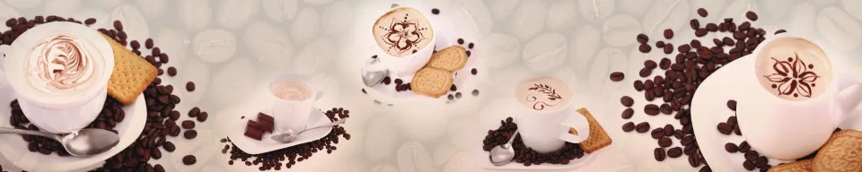 Model sticlă printată, Cafea