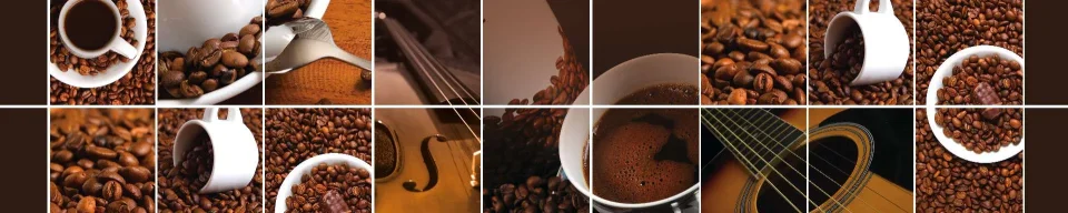 Model sticlă printată, Cafea