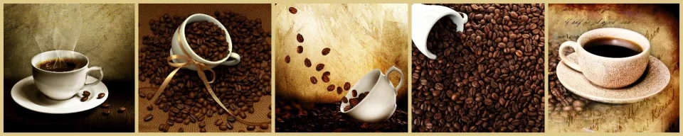 Model sticlă printată, Cafea