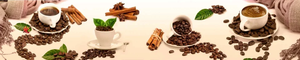 Model sticlă printată, Cafea