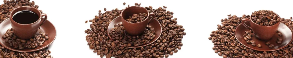 Model sticlă printată, Cafea
