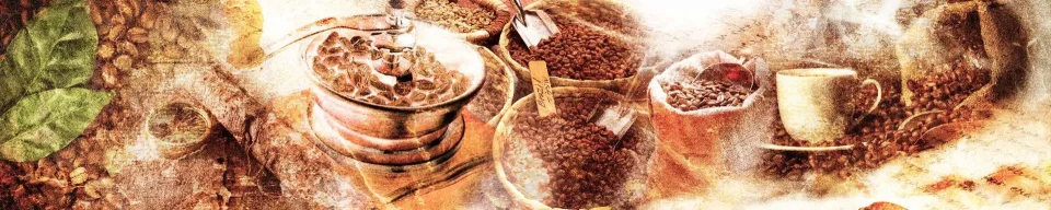Model sticlă printată, Cafea