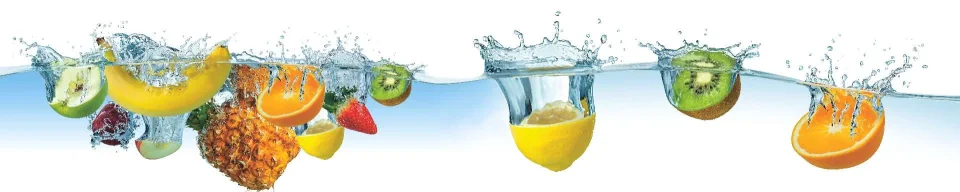 Model sticlă printată, Fructe