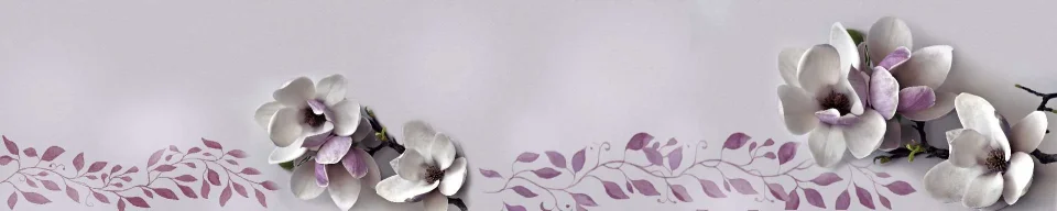 Model sticlă printată, Copaci înfloriți