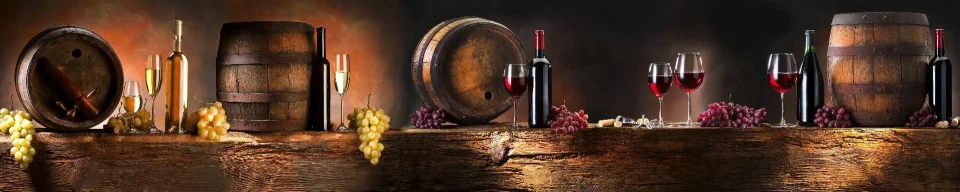Model sticlă printată, Vin