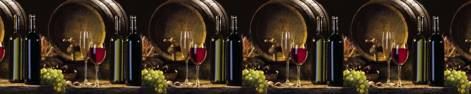 Model sticlă printată, Vin