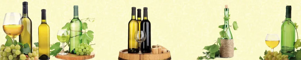 Model sticlă printată, Vin