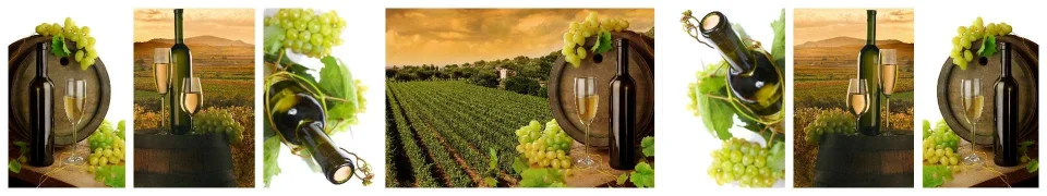 Model sticlă printată, Vin