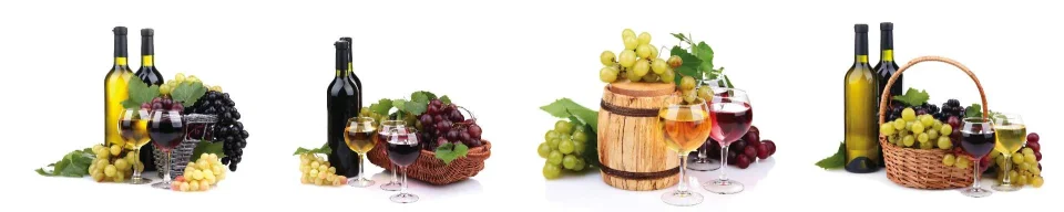 Model sticlă printată, Vin