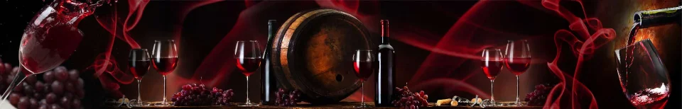Model sticlă printată, Vin