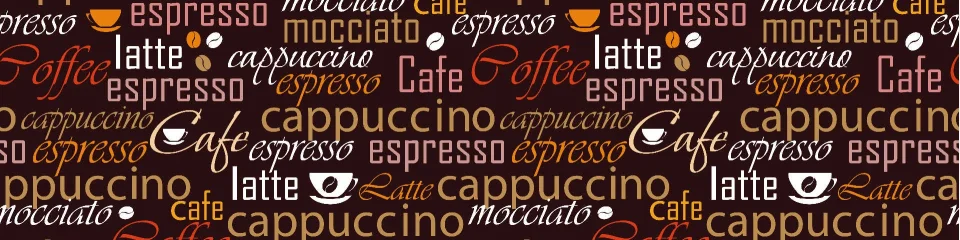 Model sticlă printată, Cafea