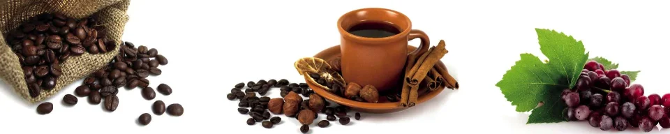 Model sticlă printată, Cafea