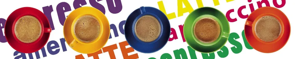 Model sticlă printată, Cafea
