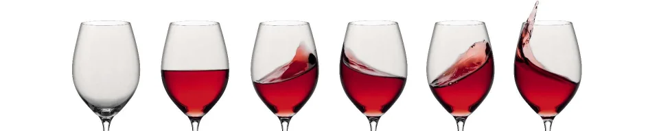 Model sticlă printată, Vin