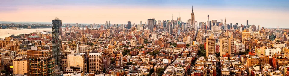Model sticlă printată, New York