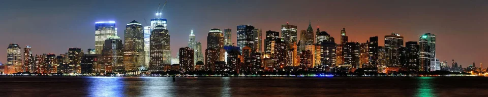 Model sticlă printată, New York
