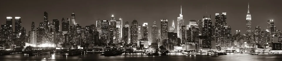 Model sticlă printată, New York