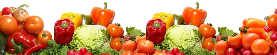 Model sticlă printată, Legume