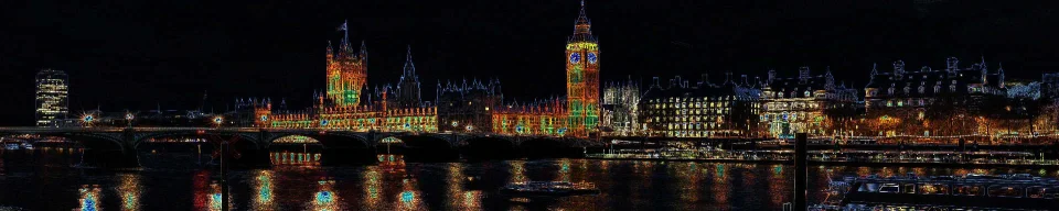 Model sticlă printată, Londra