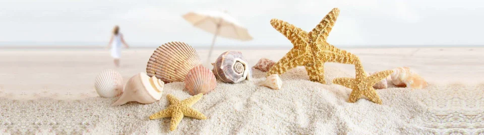 Model sticlă printată, Mare & plajă