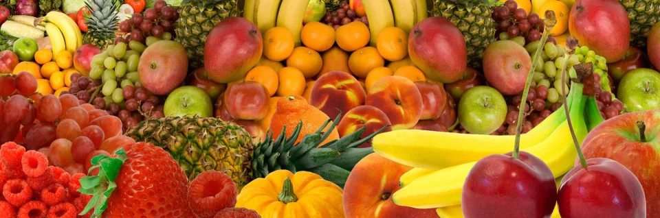 Model sticlă printată, Fructe