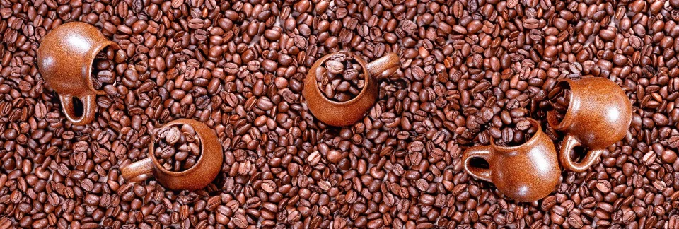 Model sticlă printată, Cafea