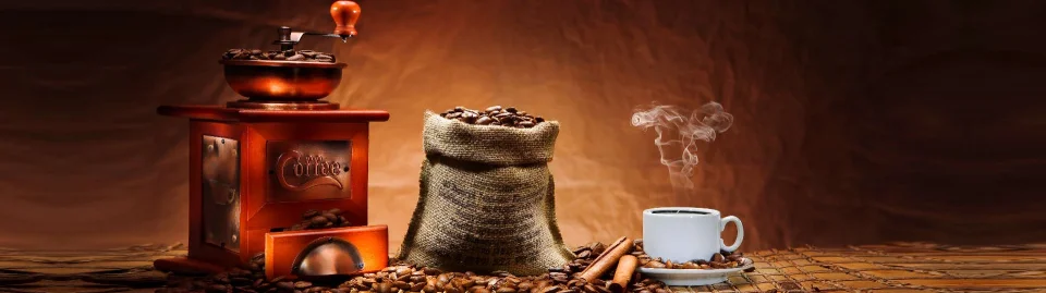Model sticlă printată, Cafea