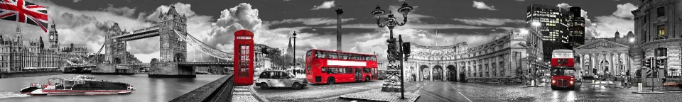Model sticlă printată, Londra