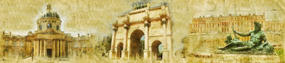 Model sticlă printată, Paris