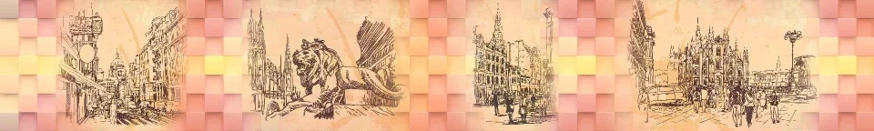 Model sticlă printată, Ilustrații