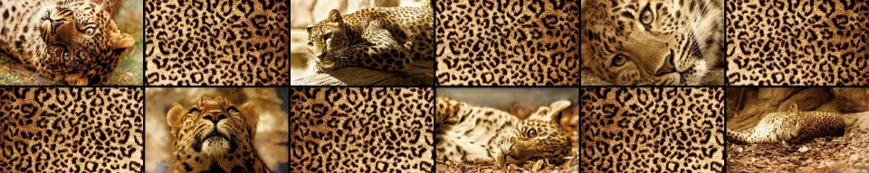 Model sticlă printată, Animale sălbatice