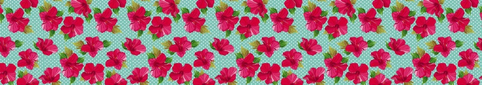 Model sticlă printată, Flori