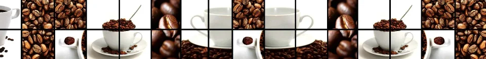 Model sticlă printată, Cafea