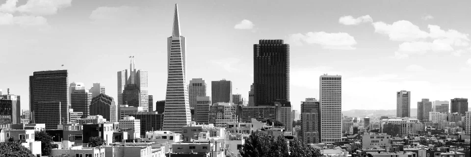 Model sticlă printată, San Francisco