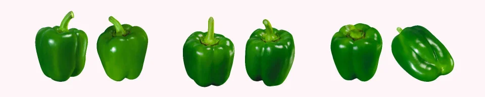 Model sticlă printată, Legume