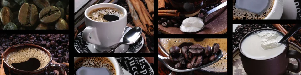 Model sticlă printată, Cafea