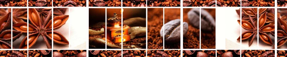 Model sticlă printată, Cafea