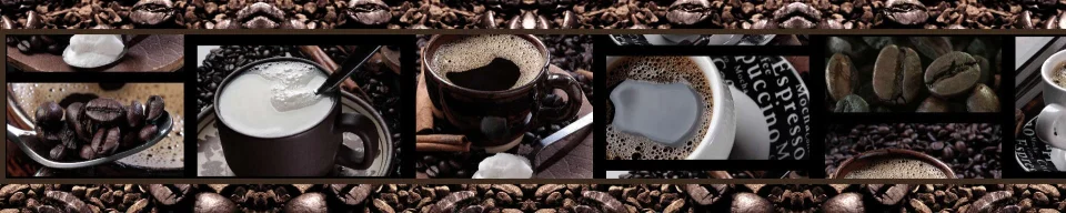 Model sticlă printată, Cafea